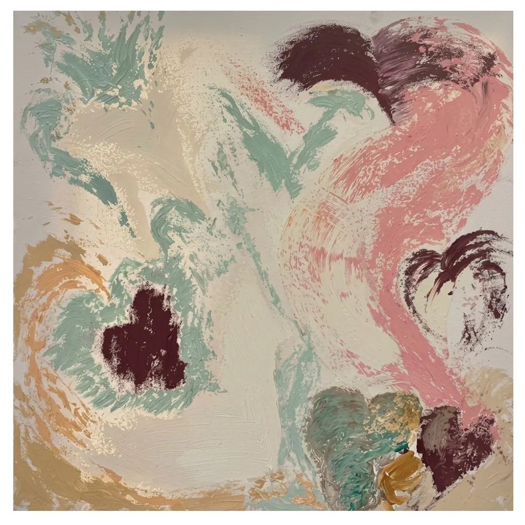 Pressed Summer, abstract painting by Nina Mileva
