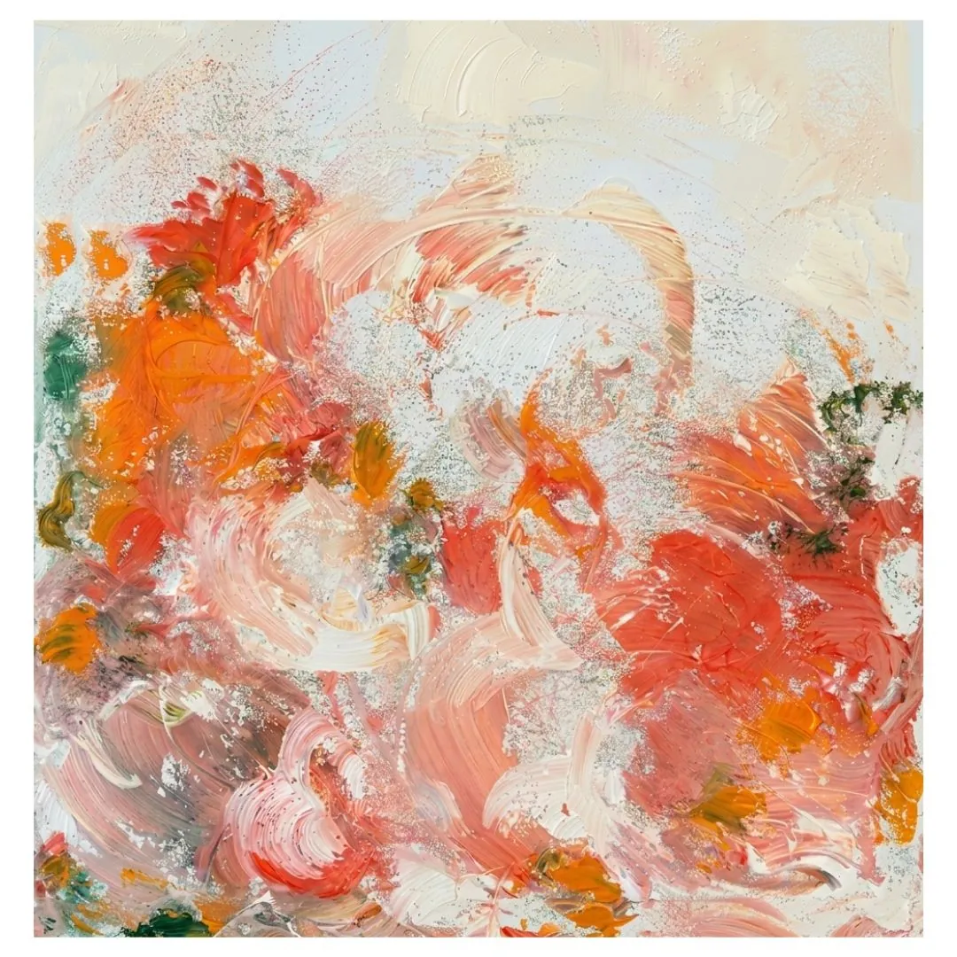 The Sun Refused to Set, abstract painting by Nina Mileva