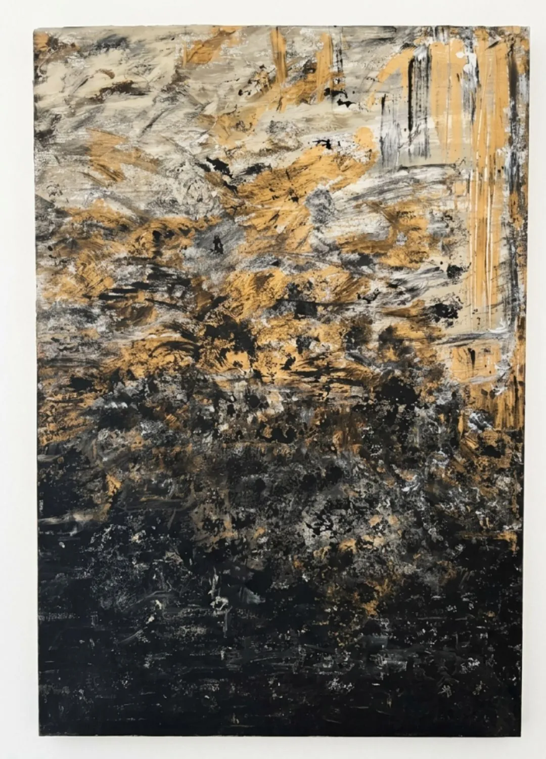 What the Ground Keeps, abstract painting by Nina Mileva