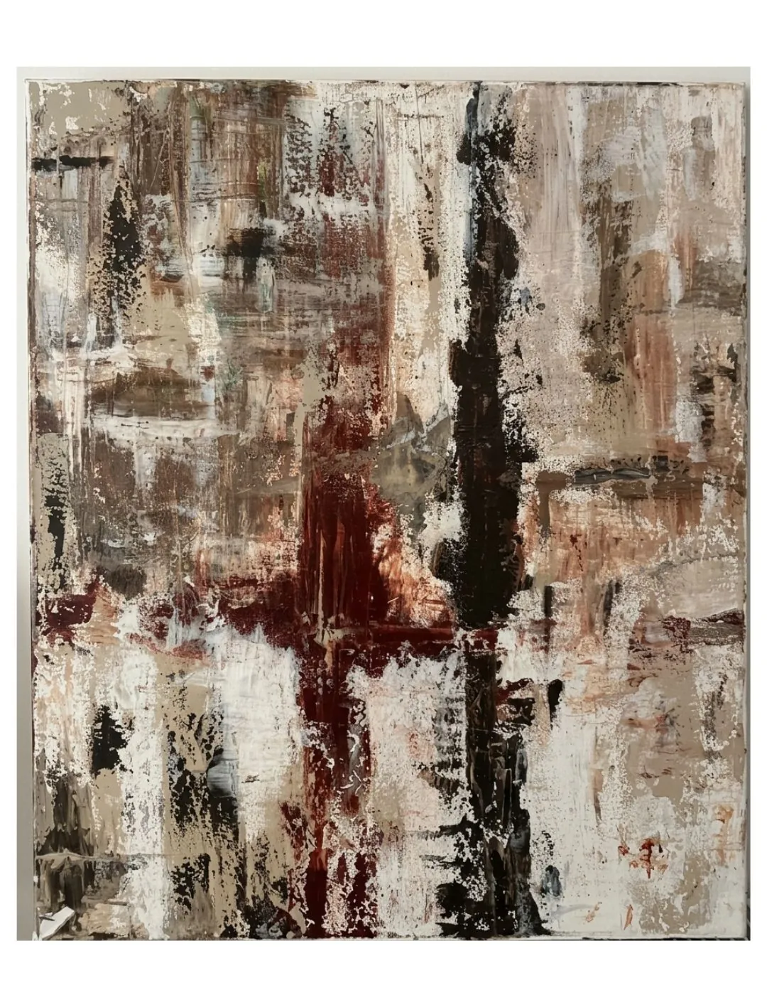A Door Through Winter, abstract painting by Nina Mileva